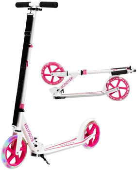 Costway Tretroller, klappar rosa
