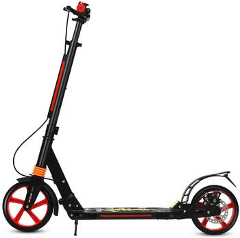 Costway Kickscooter mit Klingel schwarz