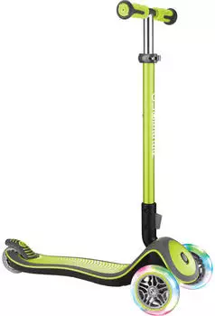 Globber Elite Deluxe Lights green