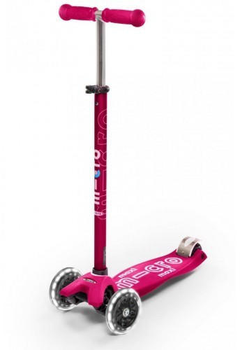 Micro Mobility Maxi Micro Deluxe mit LED pink