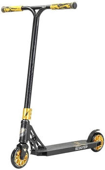 Star-Scooter Alu Professional Freestyle Stunt Scooter 120mm schwarz/gold