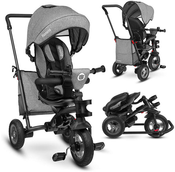 Lionelo 2 in 1 Tricycle stroller and tricycle Tris grey