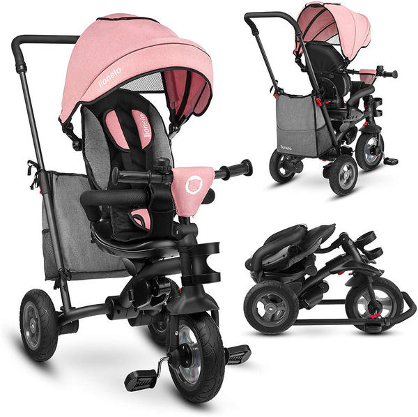 Lionelo 2 in 1 Tricycle stroller and tricycle Tris pink