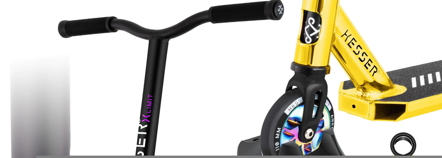 Kesser Stuntscooter XLimitPro chrome/gold Erfahrungen auf Testbericht.de