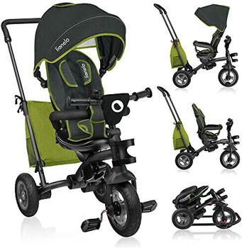 Lionelo 2 in 1 Tricycle stroller and tricycle Tris green lime