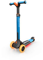 BERG 24.77.09.00, BERG Nexo Foldable Blue + Leuchtr&auml;der + LED-Deck - Cityroller