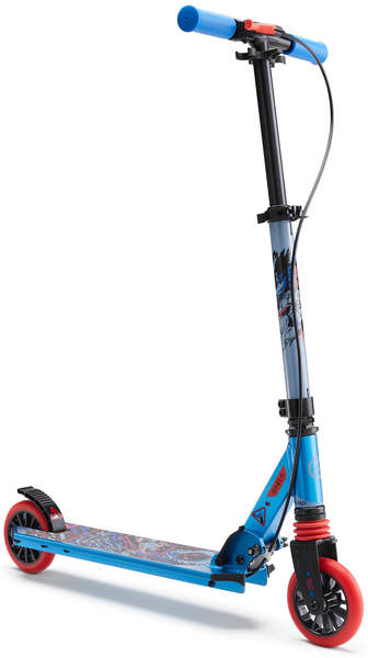 Decathlon Oxelo Scooter Mid 5 blau / rot / schwarz