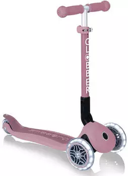 Globber Primo Foldable Lights neon pink