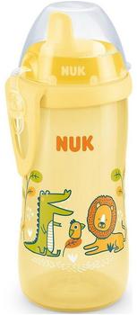 NUK Trinkflasche First Choice Kiddy Cup 300 ml Löwe gelb
