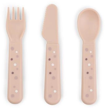 Done by Deer Kinderbesteck Set Foodie Happy dots Rosa
