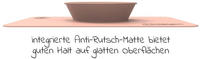 Matchstick Monkey Essenszeit Tischset - Anti-Rutsch-Matte mit Schüssel dusty pink