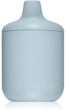 Mushie Trinklerntasse aus Silikon cambridge blue
