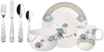 Villeroy & Boch Kindergeschirr Boho kids Walk Like An Elephant 7-teilig