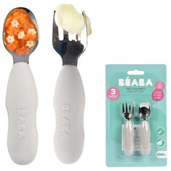 B&eacute;aba Fork and spoon white