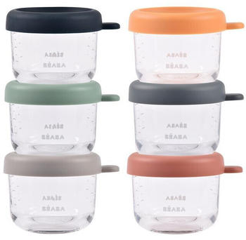 B&eacute;aba Set with glass containers 150 ml