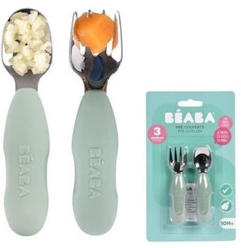 B&eacute;aba Fork and spoon green sage