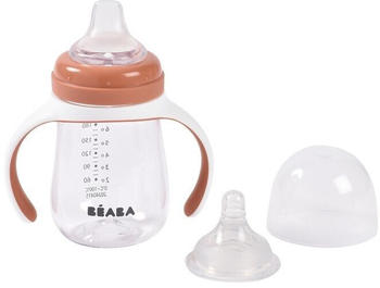 B&eacute;aba Beaba 2 in 1 training bottle terracotta