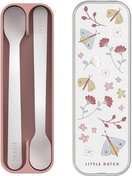 Rosti Mepal Little Dutch Flowers & Butterflies Babylöffel - 2 Stück