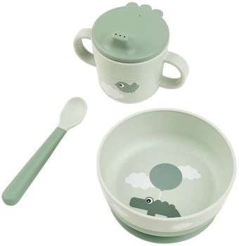 Done by Deer Happy Clouds First Meal Dinnerset - Gr&uuml;n