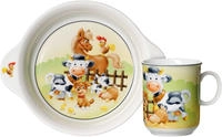 Ritzenhoff&Breker Kinder Geschirrset Hoftiere 2-tlg. - mehrfarbig