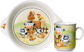 Ritzenhoff & Breker HOFTIERE Kindergeschirr Set 2-teilig