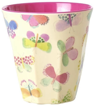 Rice Melamin Becher 0,25 l Butterfly Print creme