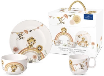 Villeroy & Boch Boho Kids Kindergeschirr-Set 3tlg. Löwe beige