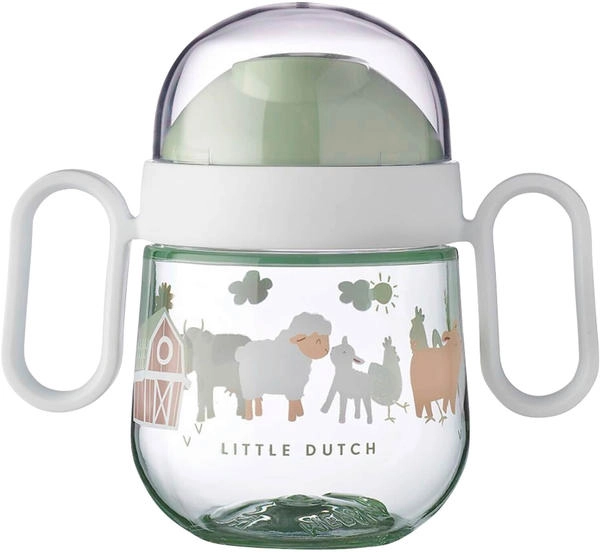 Mepal Mio Anti-Drip Drinking Cup - 200ml Leak-Proof Toddler Cup With Handles Sunshine & Rainbow