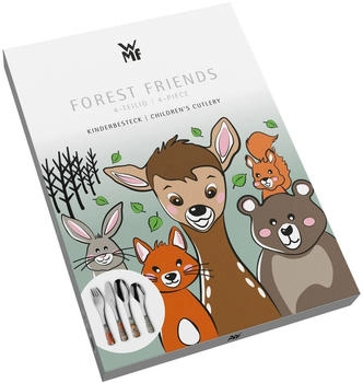 WMF Kinderbesteck-Set Waldfreunde 4-teilig – WMF Kinderbesteck-Set Waldfreunde 4-teilig für fröhliche Mahlzeiten