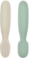 Beaba 913578, Beaba 2er-Pack Silikon-Esslernl&ouml;ffel gruen