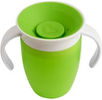 Munchkin 360&deg; Trinklernbecher mit Griffen, gr&uuml;n 207 ml 1 St&uuml;ck