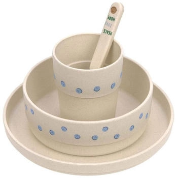 L&auml;ssig Laessig Dish Set Pp/Cellulos Smile Sky Blue Smile Sky Blue
