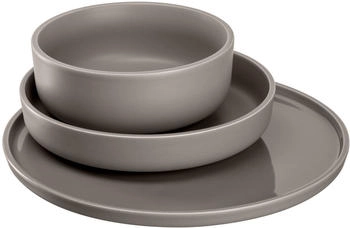 Leonardo Roma Geschirr-Set braun/beige Geschirrset 12-teilig f&uuml;r 4 Personen