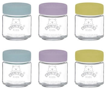 Kilner Babygl&auml;ser mit Silikondeckel, 6 x 110 ml (0025.016)