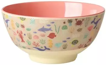 Rice Melamin Schüssel Coral Ocean Print 700ml