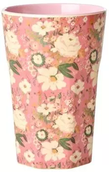 Rice Melamin Becher Blumen Pink 400ml