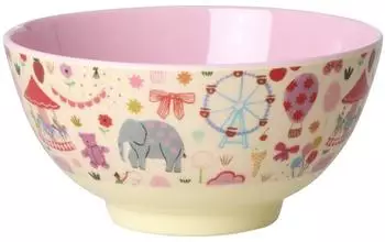 Rice Melamin Schüssel Pink Fun Fair Print 700ml