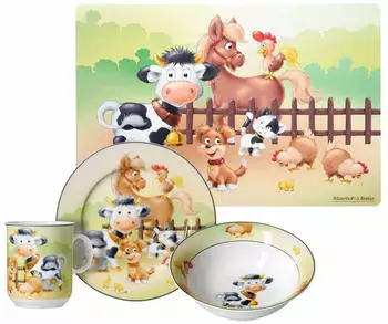 Ritzenhoff & Breker HOFTIERE Kindergeschirr mit Platzset