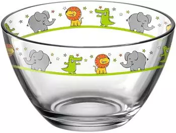Leonardo Bambini Kinderschale 400ml l&ouml;we, elefant, krokodil (017887)