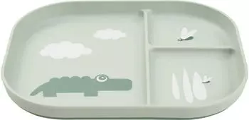 Done by Deer Foodie Compartment Kinderteller croco green (1736553)