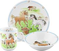 Seltmann Weiden Kindergeschirr-Set "Compact Mein Pony" Teller, Sch&uuml;ssel,...