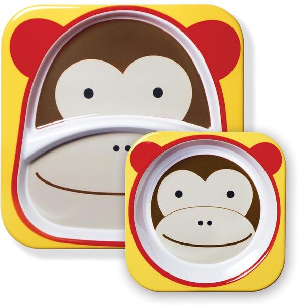 Skip Hop Zoo Esslernteller und Breischale Monkey