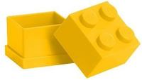 LEGO 3er-Set: Aufbewahrungsboxen "Mini 4" in Gelb - (B)4,6 x (H)4,3 x (T)4,6 cm