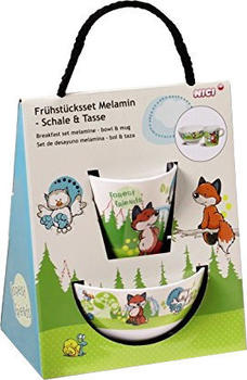 NICI Frühstücksset Eule Olalia und Fuchs Finolin