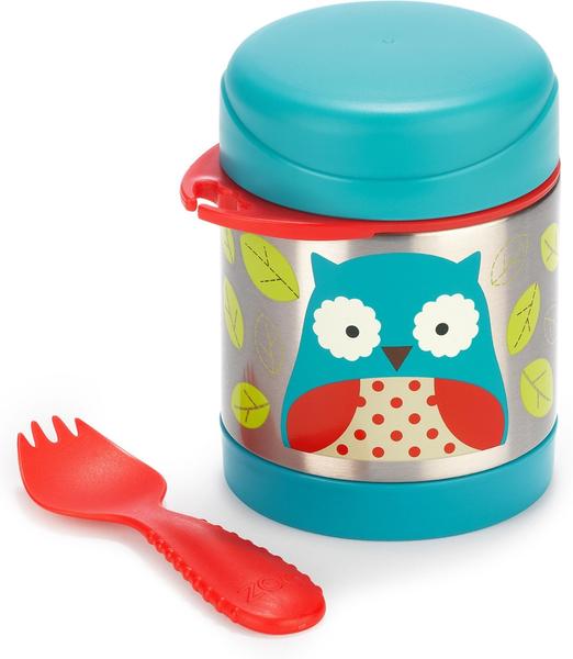 Skip Hop Zoo Insulated Little Kid Food Jar Owl