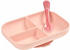 Beaba Silicone Meal Set with suction cup pink
