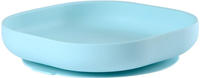 Beaba Silicon plate with suction cup light blue
