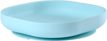 Beaba Silicon plate with suction cup light blue