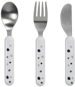 Done by Deer Cutlery Set Dreamy dots white