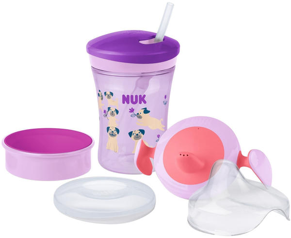 NUK Learn to Drink Set 230ml purple